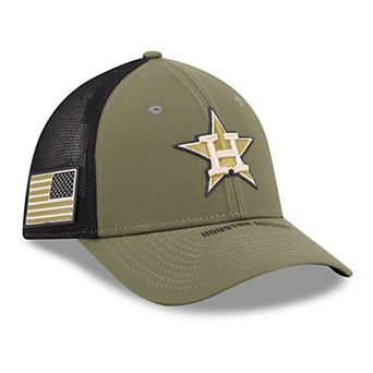 Men's New Era Olive Houston Astros 2026 Armed Forces Day 39THIRTY M-Crown Flex Hat