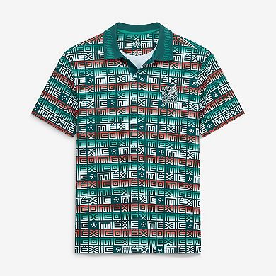 Men's Antigua Green Mexico National Team Golden Polo