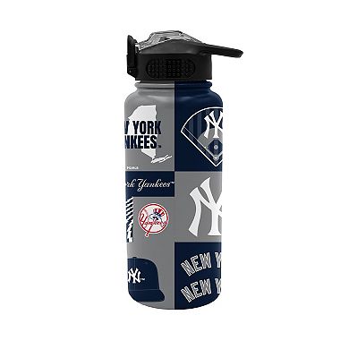 Pegasus New York Yankees 32oz. Local Slogan Press Top Water Bottle