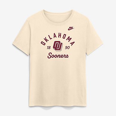 Women's Nike Natural Oklahoma Sooners Legacy Team Name T-Shirt