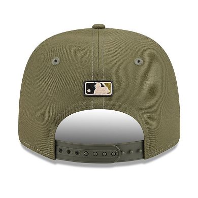 Men's New Era Olive Washington Nationals 2026 Armed Forces Day 9SEVENTY Adjustable Hat