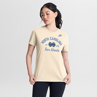 Women's Nike Natural North Carolina Tar Heels Legacy Team Name T-Shirt