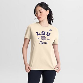 Women's Nike Natural LSU Tigers Legacy Team Name T-Shirt