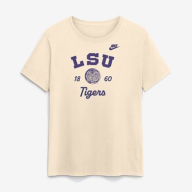 Women's Nike Natural LSU Tigers Legacy Team Name T-Shirt