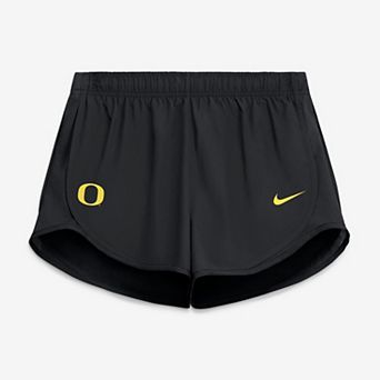 Women's Nike Black Oregon Ducks Tempo Mid-Rise Dri-FIT Shorts