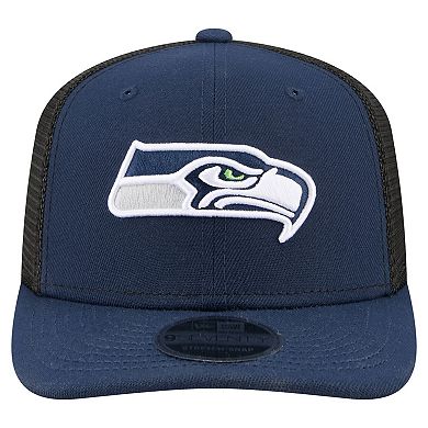 Men's New Era College Navy Seattle Seahawks 9SEVENTY Trucker Adjustable Hat