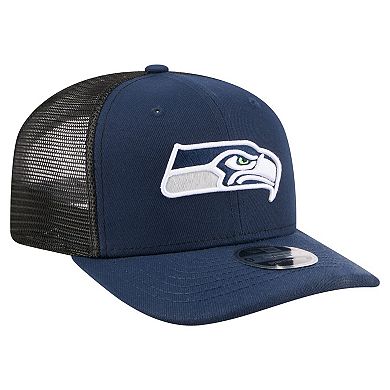 Men's New Era College Navy Seattle Seahawks 9SEVENTY Trucker Adjustable Hat