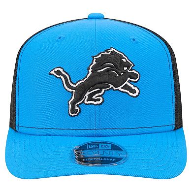 Men's New Era Blue Detroit Lions 9SEVENTY Trucker Adjustable Hat