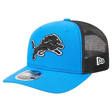 Men's New Era Blue Detroit Lions 9SEVENTY Trucker Adjustable Hat