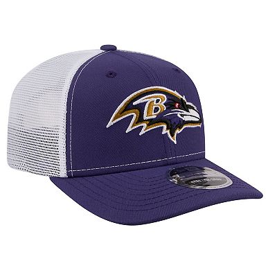 Men's New Era Purple Baltimore Ravens 9SEVENTY Trucker Adjustable Hat