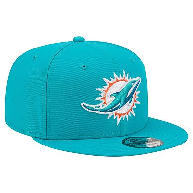 Men's New Era Aqua Miami Dolphins 9FIFTY Snapback Hat