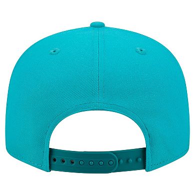 Men's New Era Aqua Miami Dolphins 9FIFTY Snapback Hat