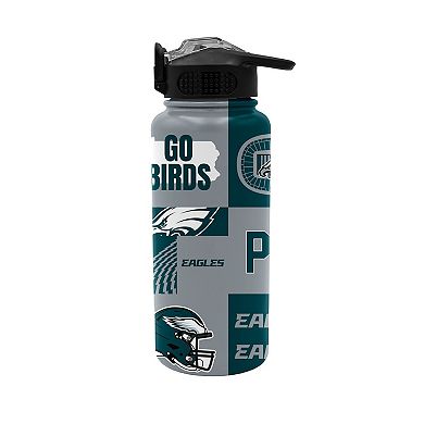 Pegasus Philadelphia Eagles 32oz. Local Slogan Press Top Water Bottle