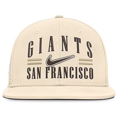 Men's Nike Natural San Francisco Giants True Dri-FIT AeroBill Fitted Hat