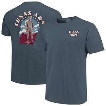 Men's Navy Texas A&M Aggies Comfort Colors Team Statue T-Shirt