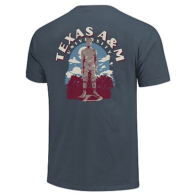 Men's Navy Texas A&M Aggies Comfort Colors Team Statue T-Shirt