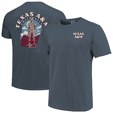 Men's Navy Texas A&M Aggies Comfort Colors Team Statue T-Shirt