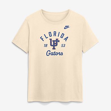 Women's Nike Natural Florida Gators Legacy Team Name T-Shirt