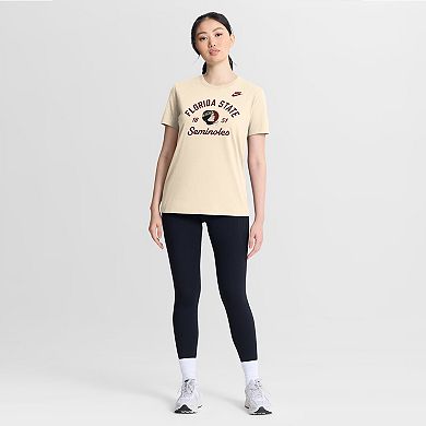 Women's Nike Natural Florida State Seminoles Legacy Team Name T-Shirt