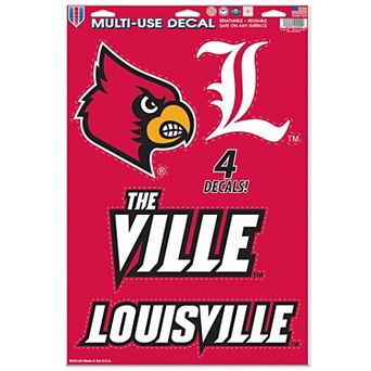 WinCraft Louisville Cardinals Primary 11'' x 17'' Multi-Use Decal Sheet
