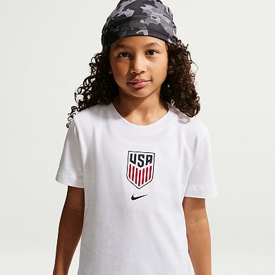 Youth Nike White USMNT Crest T-Shirt