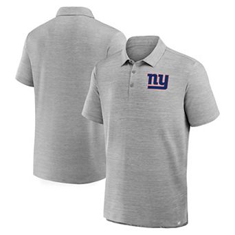 Men's Fanatics Heather Gray New York Giants Clutch Polo