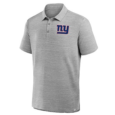 Men's Fanatics Heather Gray New York Giants Clutch Polo