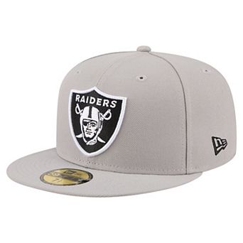 Men's New Era Gray Las Vegas Raiders 59FIFTY Fitted Hat