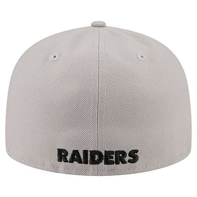 Men's New Era Gray Las Vegas Raiders 59FIFTY Fitted Hat
