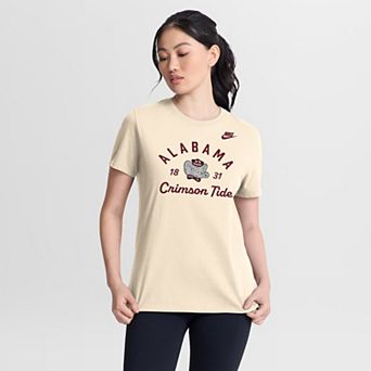 Women's Nike Natural Alabama Crimson Tide Legacy Team Name T-Shirt