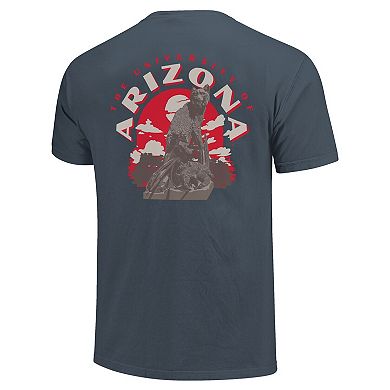 Men's Navy Arizona Wildcats Comfort Colors Team Statue T-Shirt