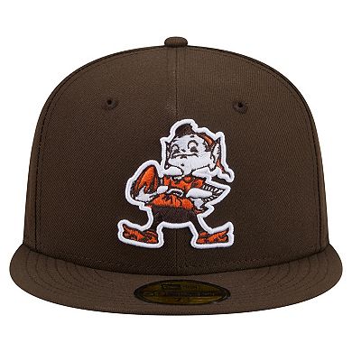 Men's New Era Brown Cleveland Browns 59FIFTY Fitted Hat