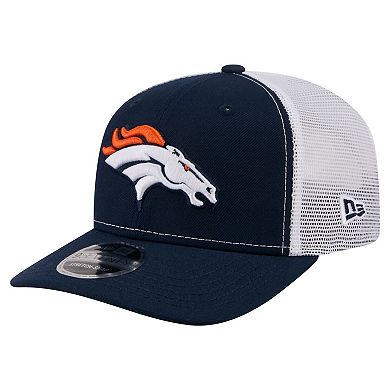Men's New Era Navy Denver Broncos 9SEVENTY Trucker Adjustable Hat