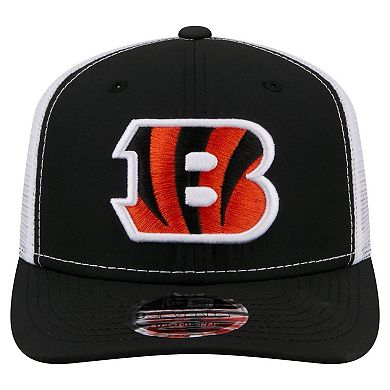Men's New Era Black Cincinnati Bengals 9SEVENTY Trucker Adjustable Hat
