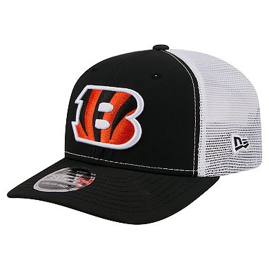 Men's New Era Black Cincinnati Bengals 9SEVENTY Trucker Adjustable Hat