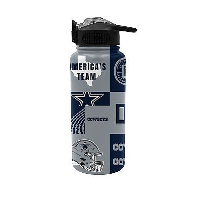 Pegasus Dallas Cowboys 32oz. Local Slogan Press Top Water Bottle