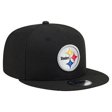 Men's New Era Black Pittsburgh Steelers 9FIFTY Snapback Hat