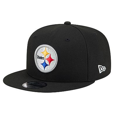 Men's New Era Black Pittsburgh Steelers 9FIFTY Snapback Hat