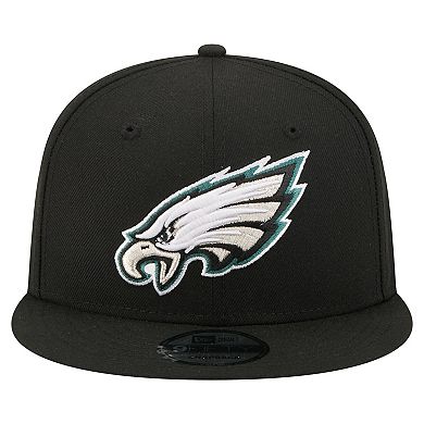 Men's New Era Black Philadelphia Eagles 9FIFTY Snapback Hat