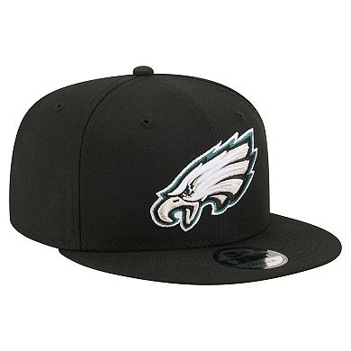 Men's New Era Black Philadelphia Eagles 9FIFTY Snapback Hat