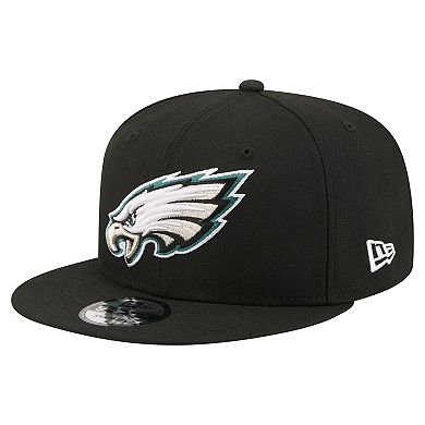 Men's New Era Black Philadelphia Eagles 9FIFTY Snapback Hat