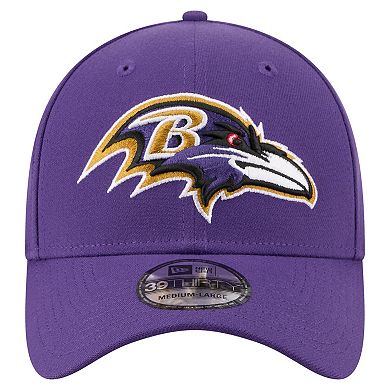 Men's New Era Purple Baltimore Ravens Core Team 39THIRTY Flex Hat