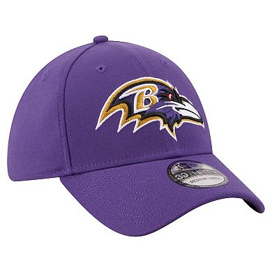 Men's New Era Purple Baltimore Ravens Core Team 39THIRTY Flex Hat