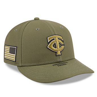Men's New Era Olive Minnesota Twins 2026 Armed Forces Day Low Profile 59FIFTY Fitted Hat