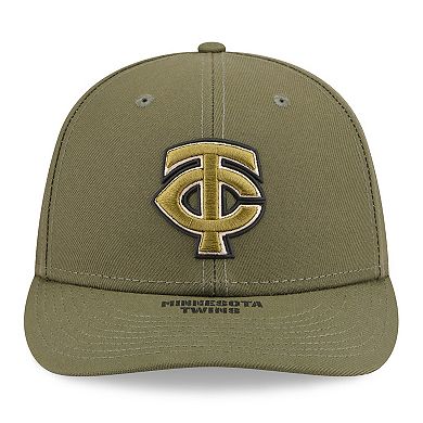 Men's New Era Olive Minnesota Twins 2026 Armed Forces Day Low Profile 59FIFTY Fitted Hat