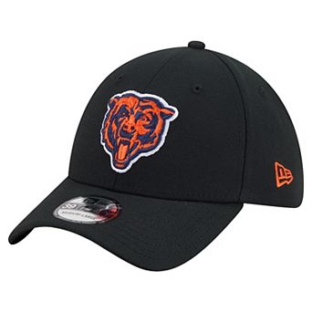 Men's New Era Black Chicago Bears Core Team 39THIRTY Flex Hat