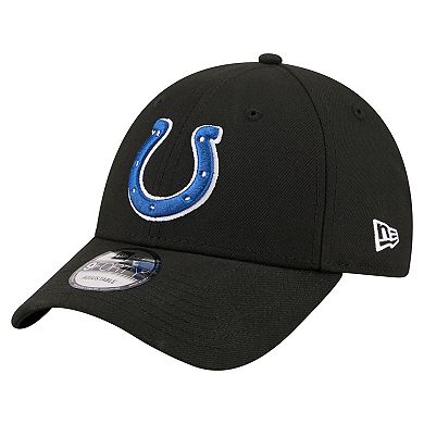 Men's New Era Black Indianapolis Colts Core Team 9FORTY Adjustable Hat