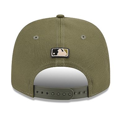 Men's New Era Olive Miami Marlins 2026 Armed Forces Day 9SEVENTY Adjustable Hat