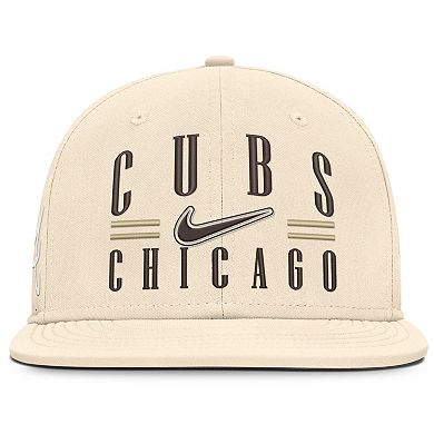 Men's Nike Natural Chicago Cubs True Dri-FIT AeroBill Fitted Hat