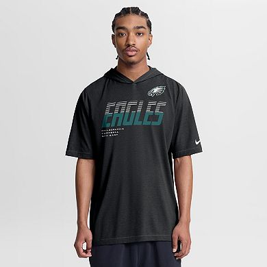 Men's Nike Black Philadelphia Eagles Tri-Blend Hooded T-Shirt